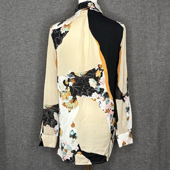 3.1 Phillip Lim for Target Womens XS Blouse Floral Mixed Print Long Sleeve - Picture 6 of 11